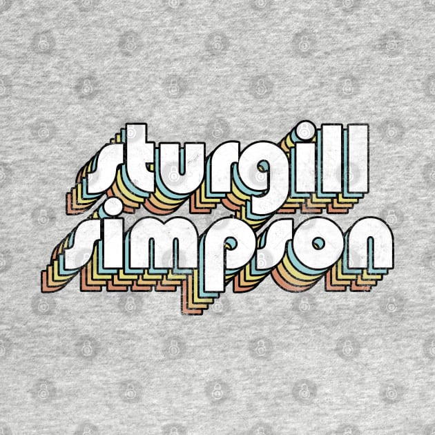Sturgill Simpson - Retro Rainbow Letters by Dimma Viral